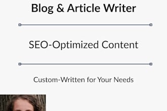 write SEO friendly blog posts and feature articles