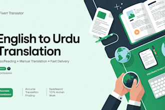 do quick turnaround english to urdu translation