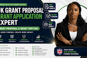 write winning UK grant proposal  grant application funding