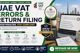 assist with uae vat errors and file returns to avoid penalties stay compliant