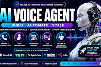 build ai voice agents with retell ai, vapi, synthflow for inbound outbound call