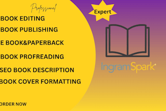 format your book for amazon, ingramspark, lulu