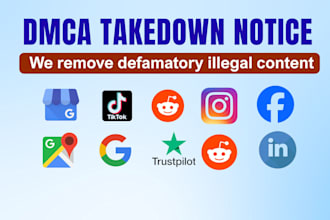 remove infringing content from facebook google tiktok etc
