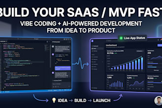 build web app, saas using vibe coding and ai rapid development