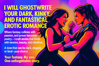 ghostwrite custom nsfw catfight young adult story kinky erotic romance fantasy