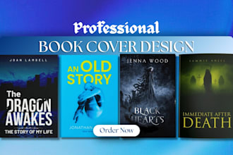 do outstanding KDP book cover design, paperback cover or fix rejected book cover