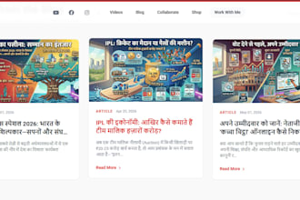 blogging website optimized for SEO