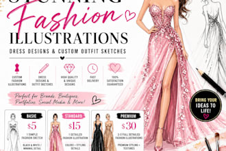do fashion illustration and dress design