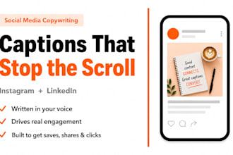 write instagram and linkedin captions for fitness coaches