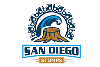 design fun san diego logo for a local stump removal company