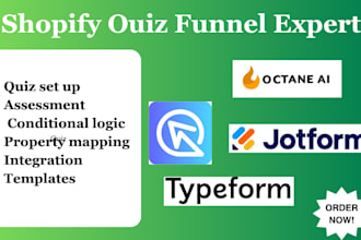 build octane ai shopify quiz funnel revenuehunt airecomma typeform jotform