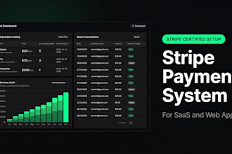 build a stripe payment and subscription billing system for your saas or web app