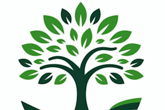 design amazing natural leaf tree eco firm logo for you