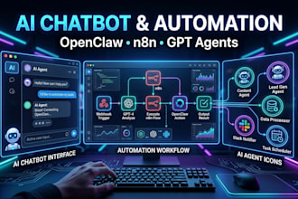 setup openclaw, clawdbot, hermes ai agent, n8n automation chatbot