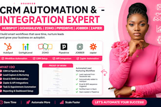 hubspot workflow gohighlevel automation jobber zoho pipedrive zapier integration