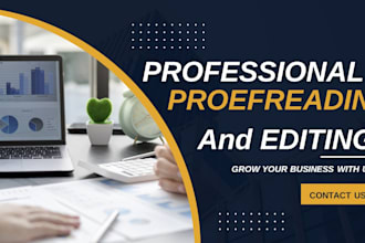 proofread and edit your content for grammar and clarity
