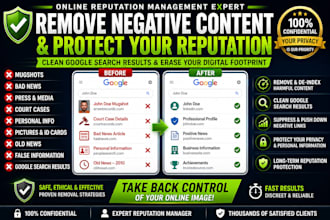remove personal information, mugshots and negative content from google search