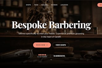 create a modern website for your business