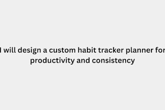 design a custom habit tracker planner for etsy store