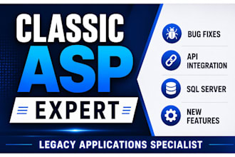 fix, upgrade, modernize your legacy classic asp website