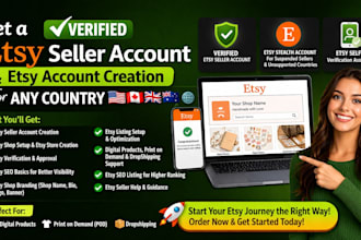 unsuspended etsy seller account, etsy account creation, etsy store setup