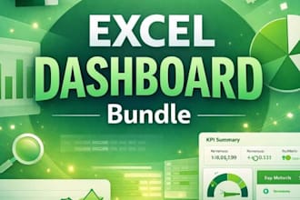 create professional excel dashboard, automated reports and data visualization