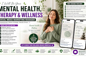 be your mental health and therapy wellness health social media marketing manager