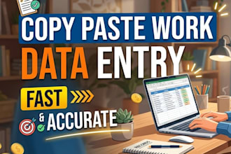 do copy paste work and simple data entry fast and accurately