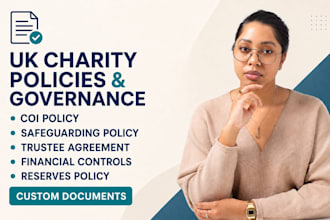 draft UK charity policies, coi, safeguarding and trustee governance documents