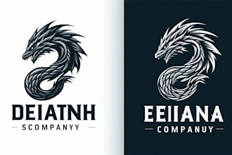 design leviathan mascot logo for brand identity and business