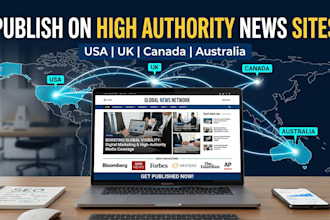 publish news article press release on high authority news websites SEO backlinks