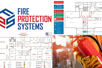 fire protection detection system design complete drawing package