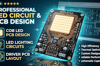 design cob led pcb, led lighting circuits and driver pcb layout