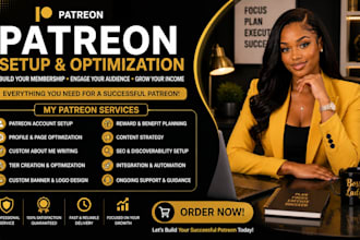 set up and optimize your professional patreon page and profile