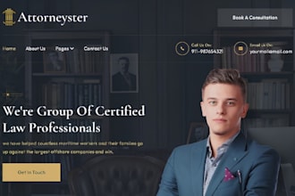 design attorney lawyer and law firm wordpress website notary law firm website