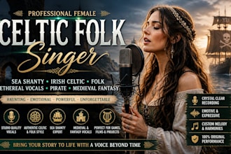sing sea shanty, irish celtic, folk, ethereal vocals, pirate, medieval fantasy