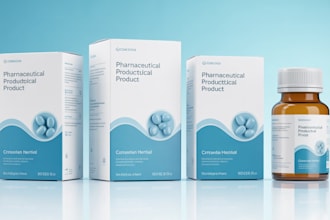 design creative box, pouch and label packaging design