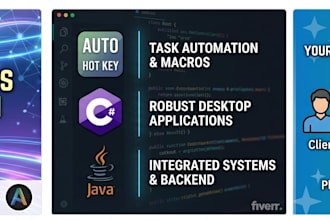 develop custom scripts and automation in ahk c sharp or java
