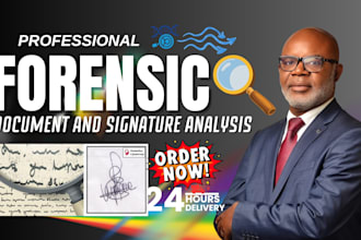 do forensic document and signature analysis, fraud detection, report writing