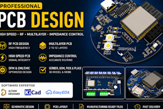 design high speed rf pcb, audio pcb, multi layer layout, impedance control pcb