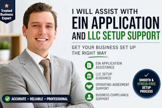 assist with US llc formation and ein application for global entrepreneurs