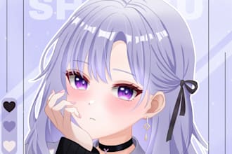 draw anime fanart original character profile picture and pfp illustration