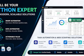 be your python expert for task automation and web scraping