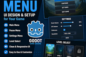 create professional menus for your godot game