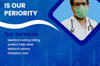 create telemedicine, hippa social media post design