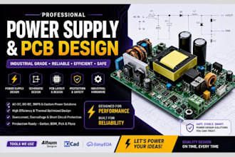 design power supply, industrial pcb, electrical hardware, and pcb schematic