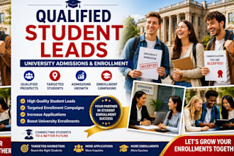 generate qualified UK student leads for university admissions and enrollment