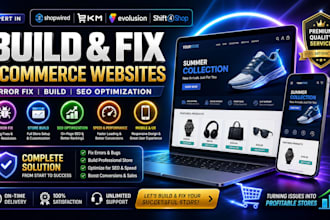 fix shopwired ekm evolusion shift4shop error fix build ecommerce website seo