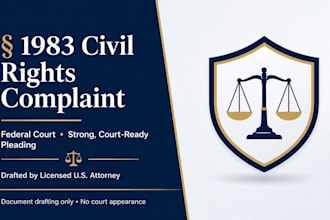 draft a 1983 civil rights violation complaint for federal court as a US attorney