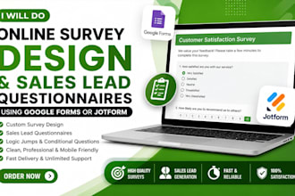 do online survey design and sales lead questionnaires using google forms